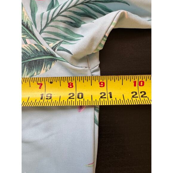 Bad Birdie Men Tropical Performance Polo Floral Hawaiian Golf Shirt Size Small - Picture 9 of 10